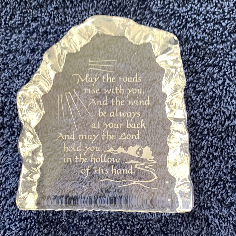 Austrian lead crystal Plaque